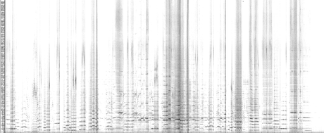 An unprocessed spectrogram of the complete performance - flute.